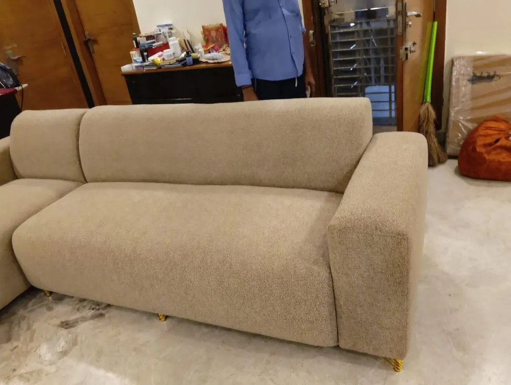Finished reupholstered sofa set